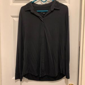 Banana Republic Black Modal long sleeve button down size L